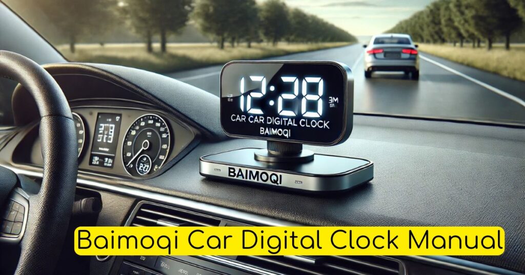 Baimoqi Car Digital Clock Manual