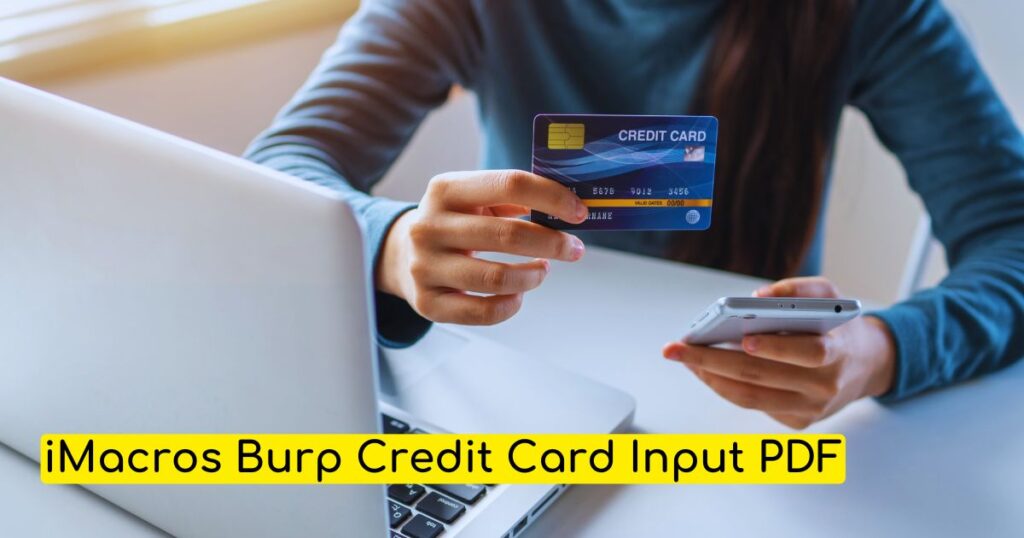 iMacros Burp Credit Card Input PDF